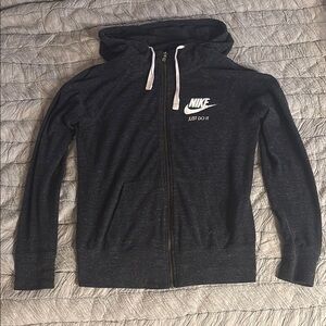 Nike Black & White Confetti Knit Zip-Up Hoodie
